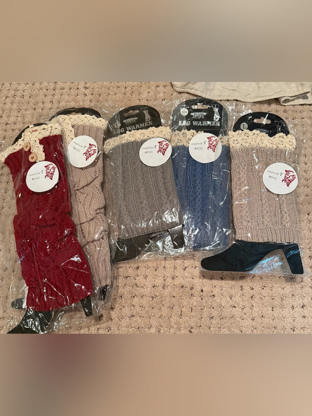 Knit Leg Warmers and boot cuffs in various colors. Any 3 for $12 one ship